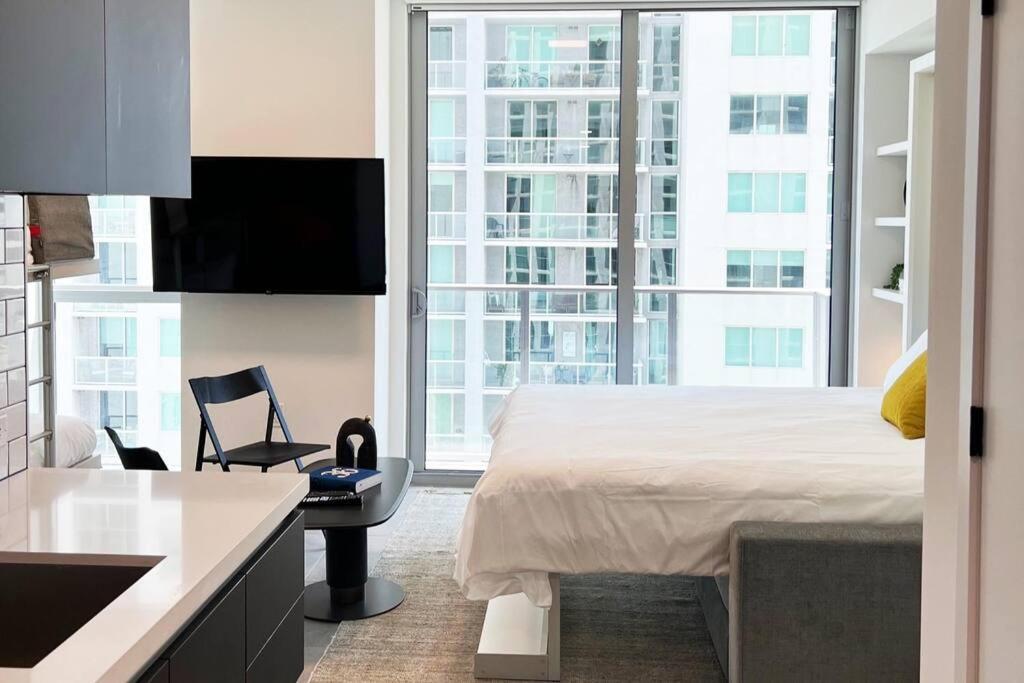 Stylish Modern Downtown Studio Free Parking Apartment Miami Ngoại thất bức ảnh