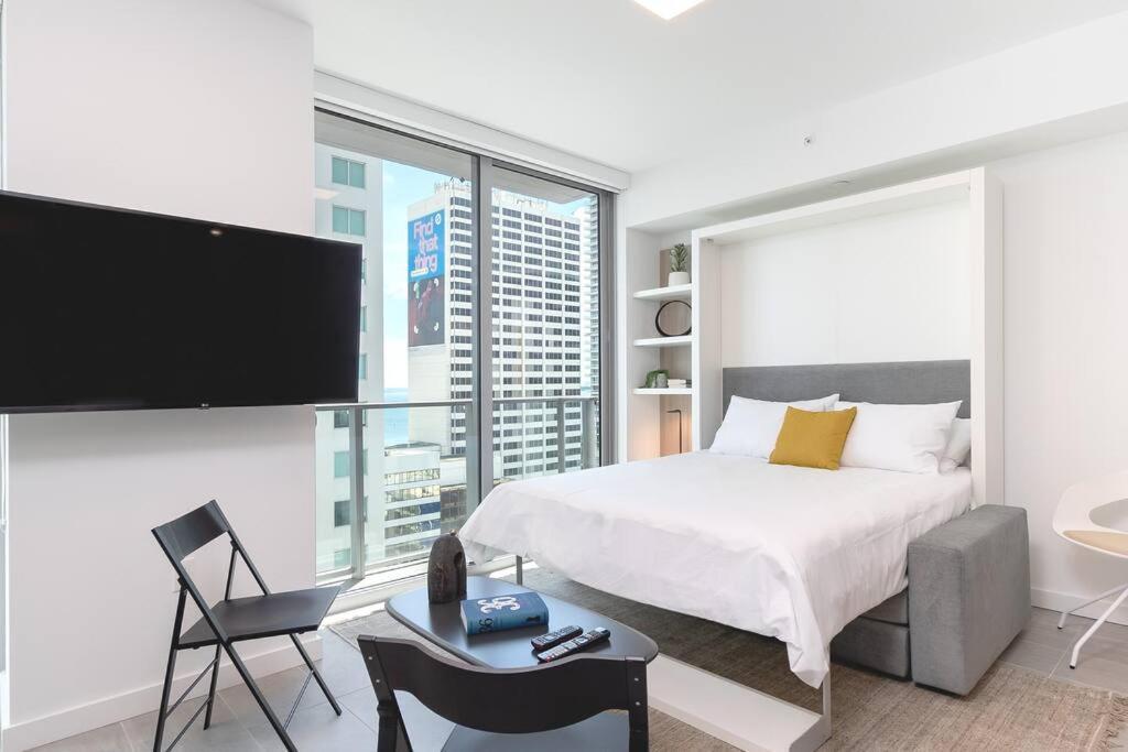 Stylish Modern Downtown Studio Free Parking Apartment Miami Ngoại thất bức ảnh