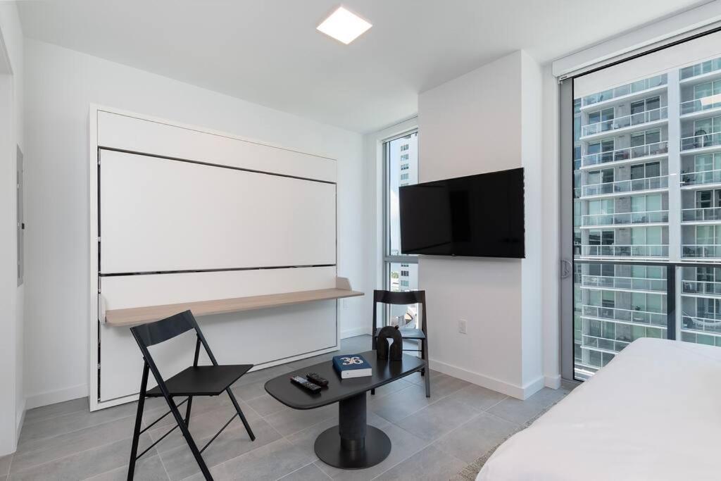 Stylish Modern Downtown Studio Free Parking Apartment Miami Ngoại thất bức ảnh